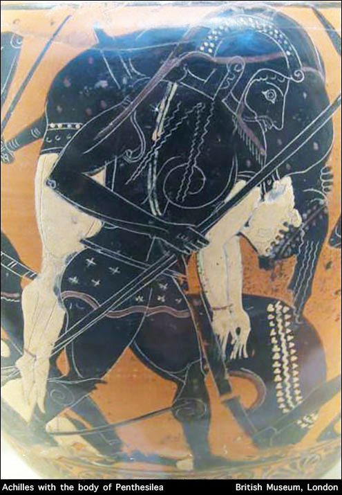 Achilles with the body of Penthesilea