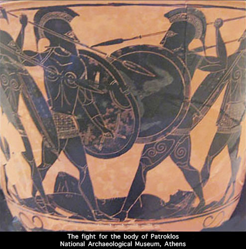 The fight for the body of Patroklos