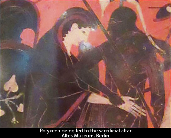 Polyxena being led to the sacrificial altar