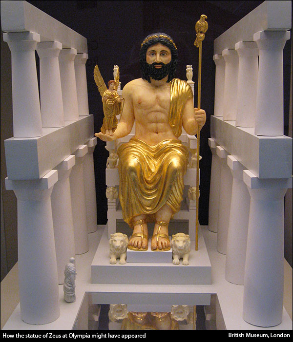 How the statue of Zeus at Olympia might have appeared