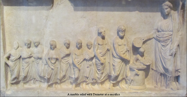 Demeter at a sacrifice